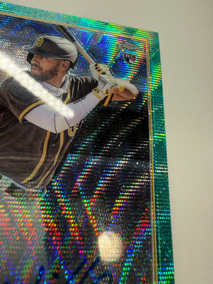 Ivan Castillo 2022 Topps Chrome Aqua Wave Refractor Auto RC /199 #RA-IC Padres