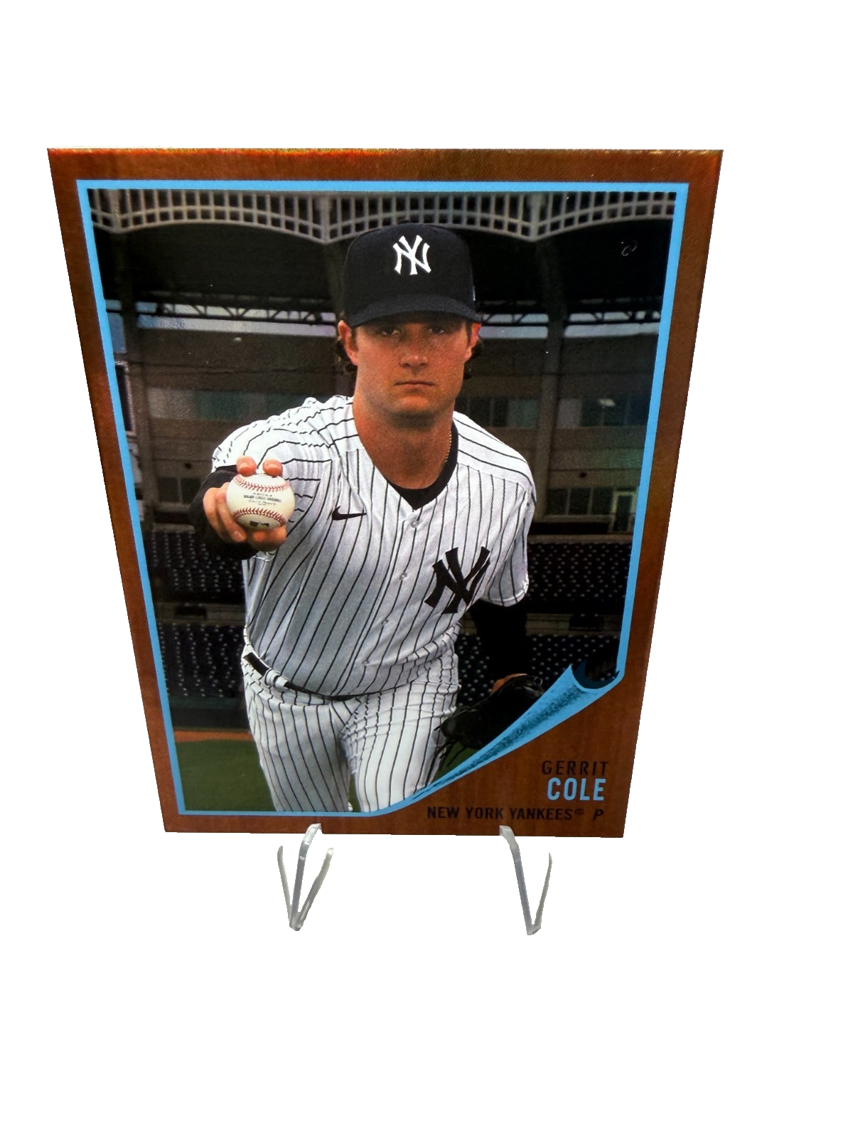 Gerrit Cole 2021 Topps Archive Blue Foil /25 #54 Yankees