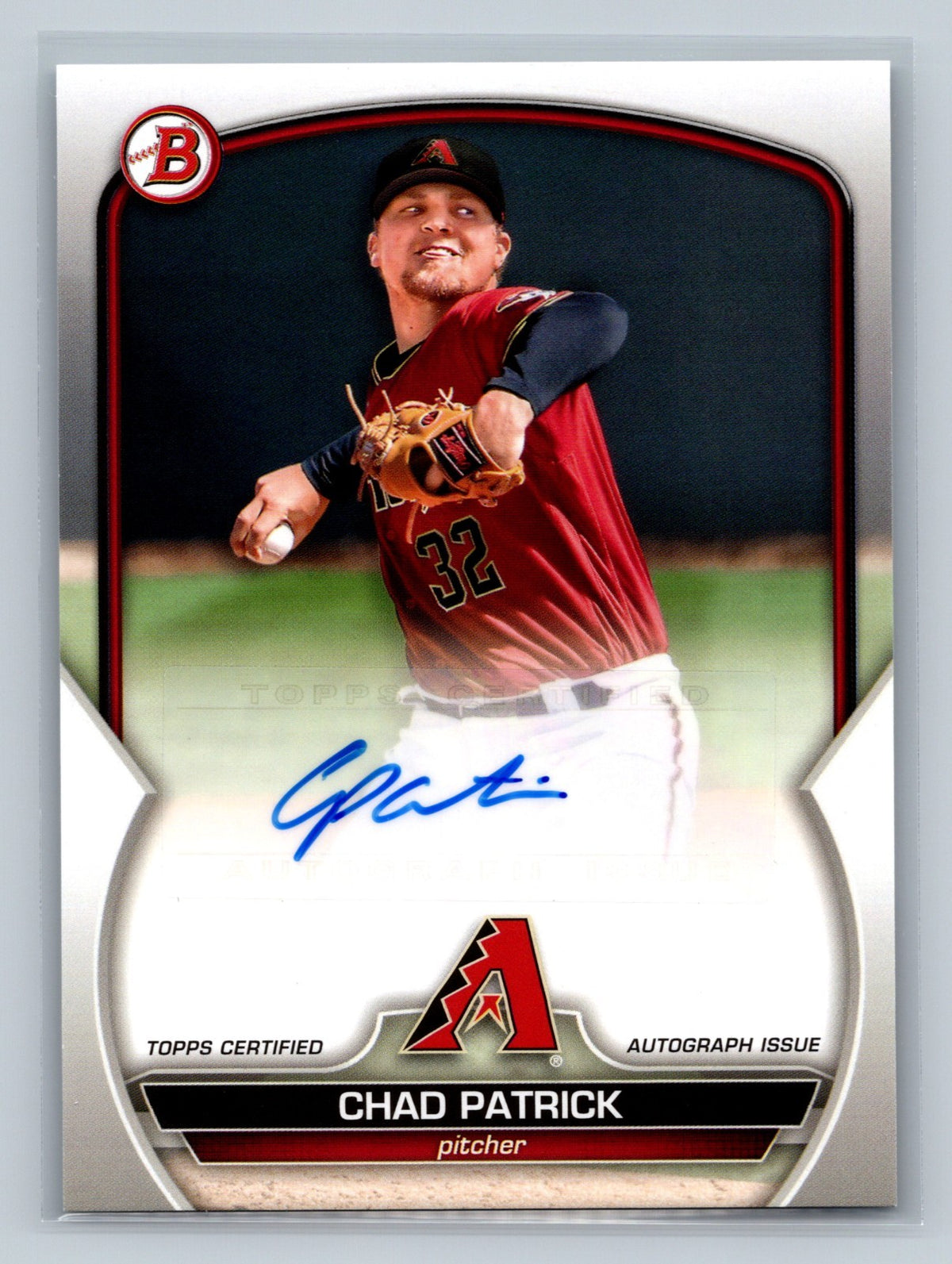 Chad Patrick 2023 Bowman Paper Prospects Auto #PPA-CP Diamondbacks
