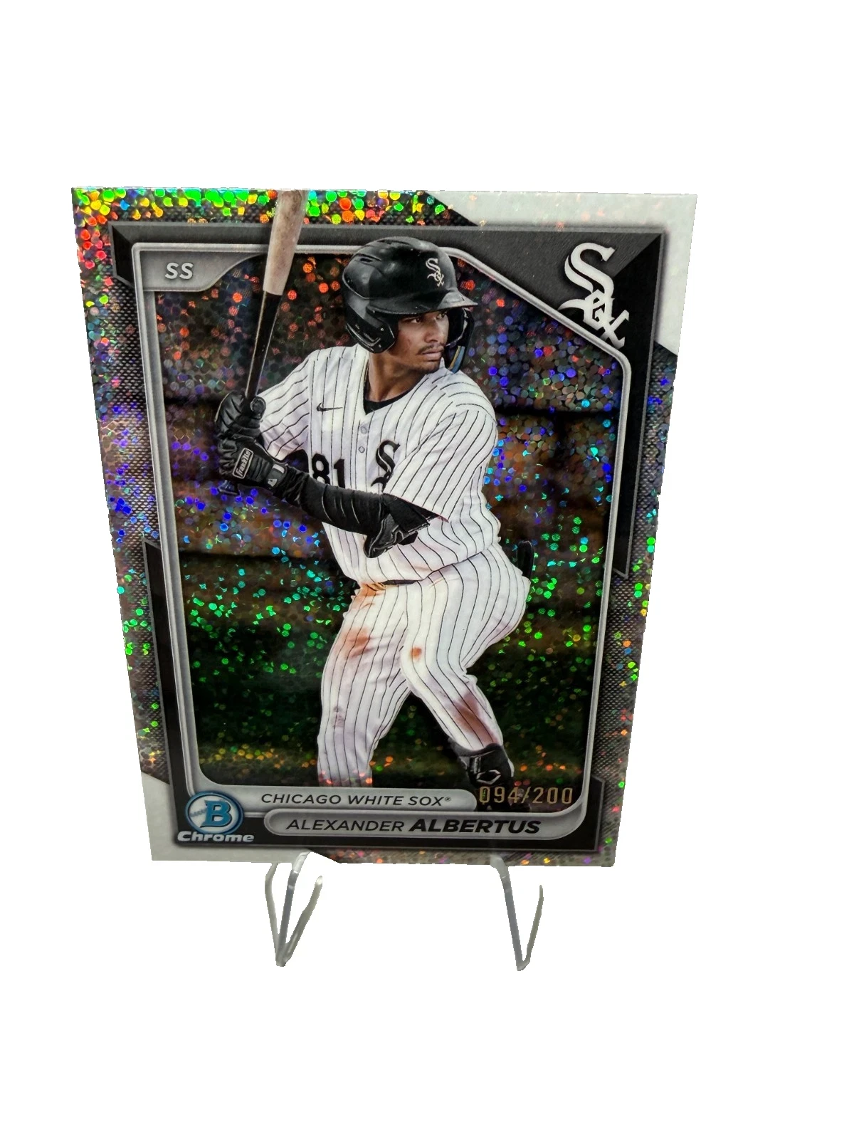 Alexander Albertus 2024 Bowman Draft Chrome Sparkle Refractor /200 #BDC-164