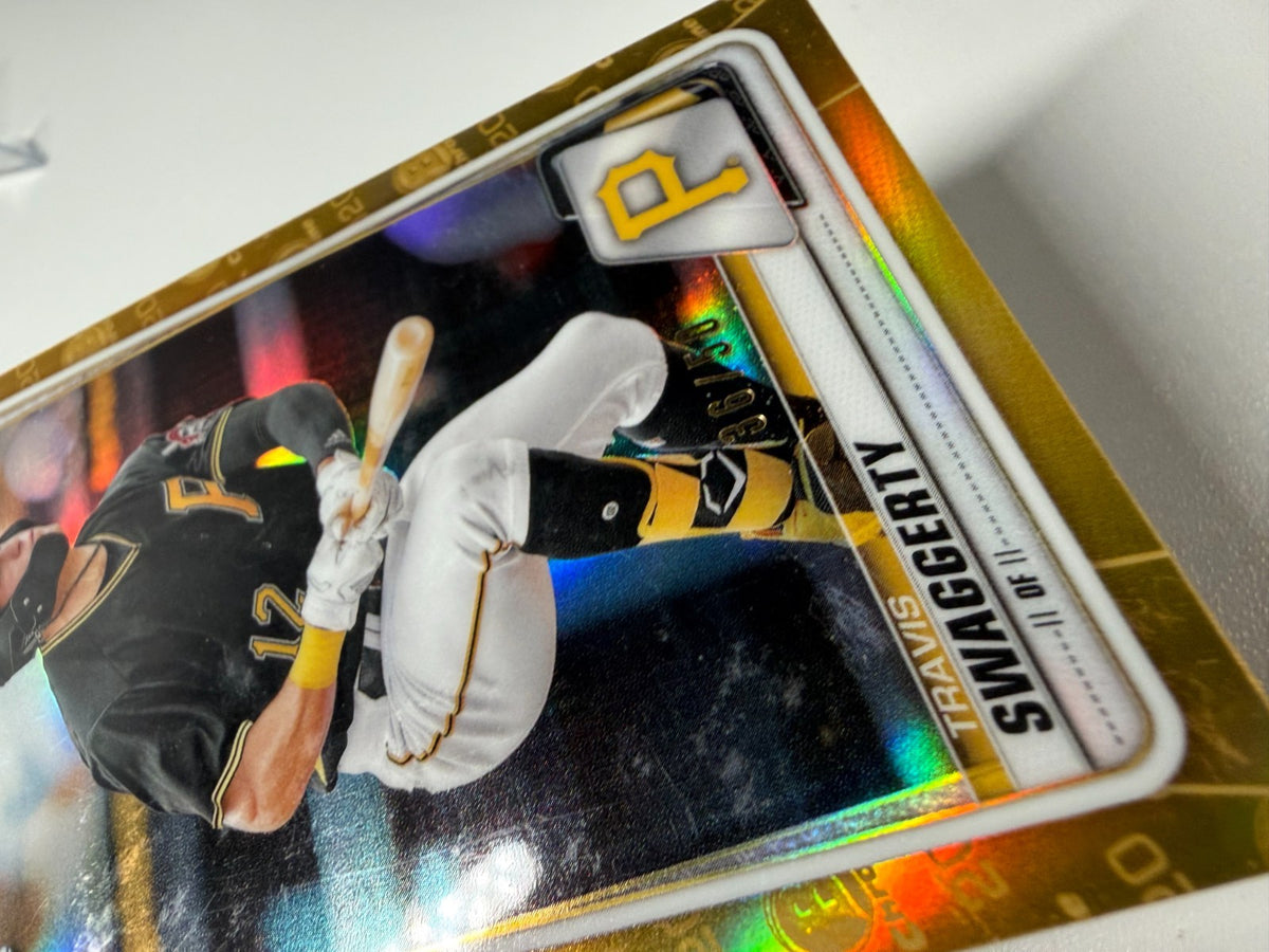 Travis Swaggerty 2020 Bowman Draft Chrome Gold Refractor /50 #BD-47 Pirates