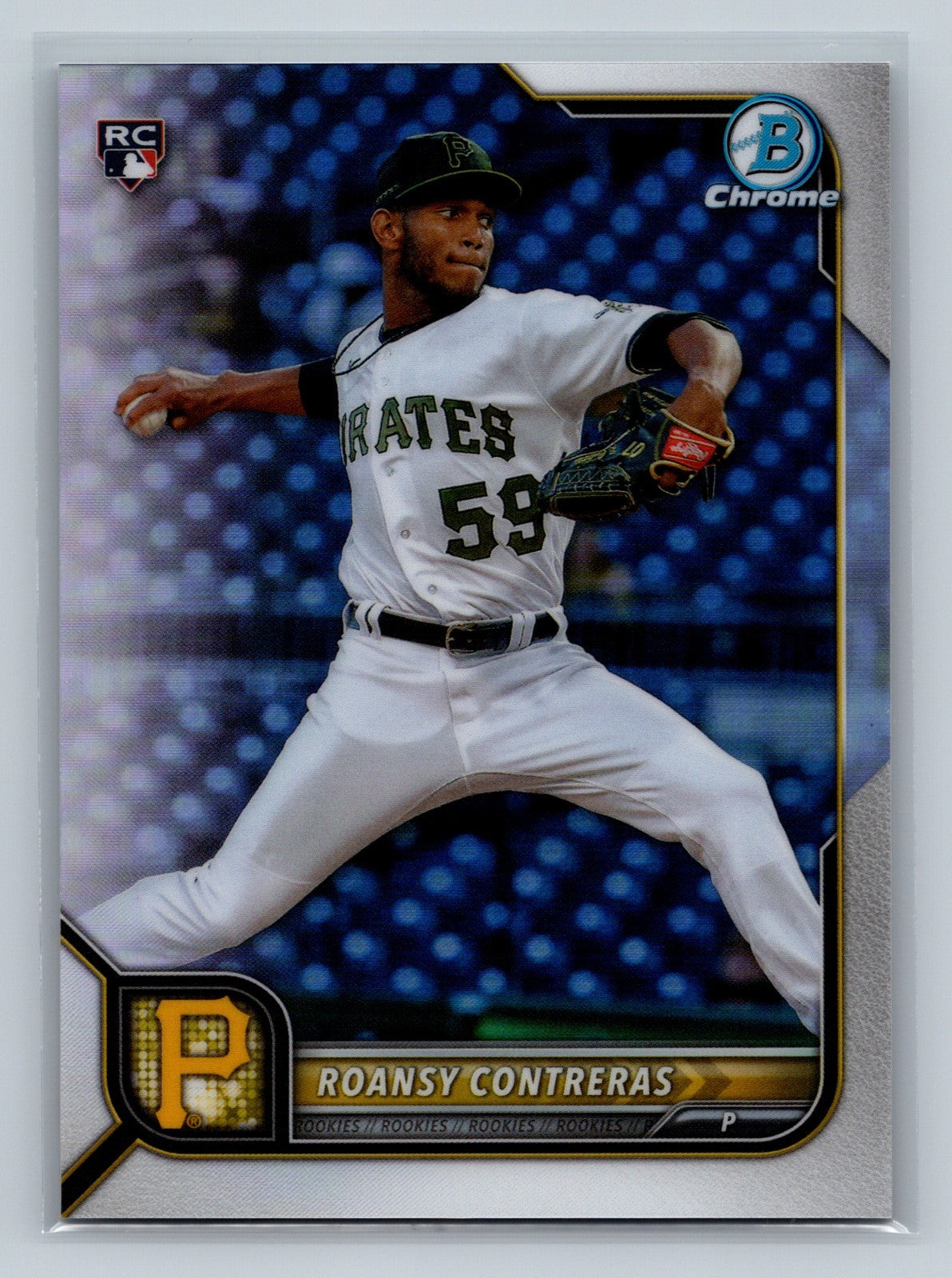 Roansy Contreras 2022 Bowman Chrome Refractor RC /499 #99 Pirates