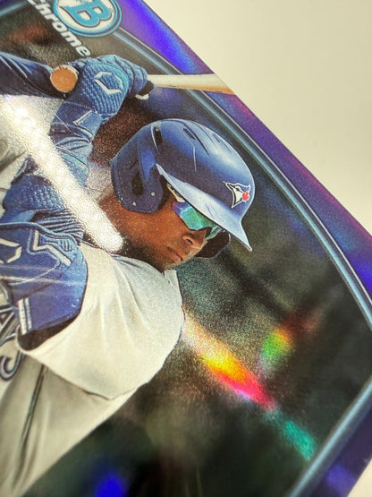 Enmanuel Bonilla 2023 Bowman Draft Chrome Purple Refractor /250 #BDC-195