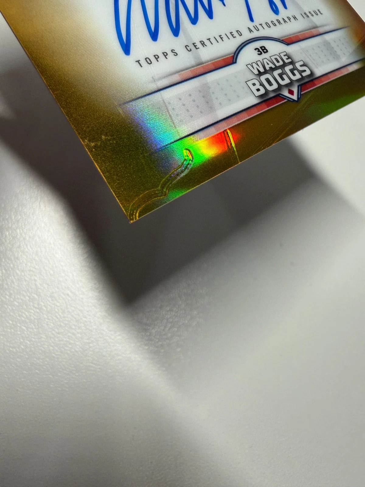 Wade Boggs 2025 Topps Stadium Club Chrome Gold Refractor Auto /50 #SCCA-WB