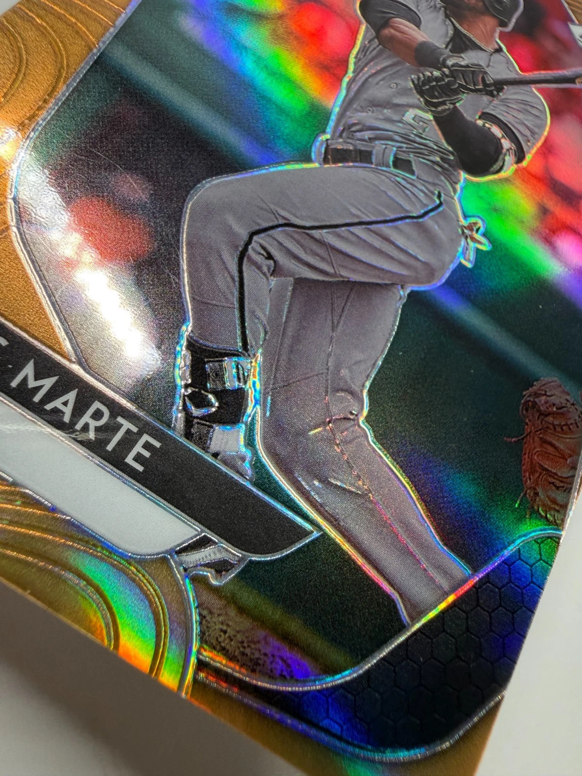 Starling Marte 2020 Panini Prizm Neon Orange Prizm /100 #41 Diamondbacks