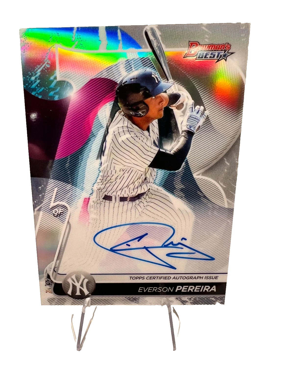 Everson Pereira 2020 Bowman's Best Best of 2020 Refractor Auto #B20-EP Yankees