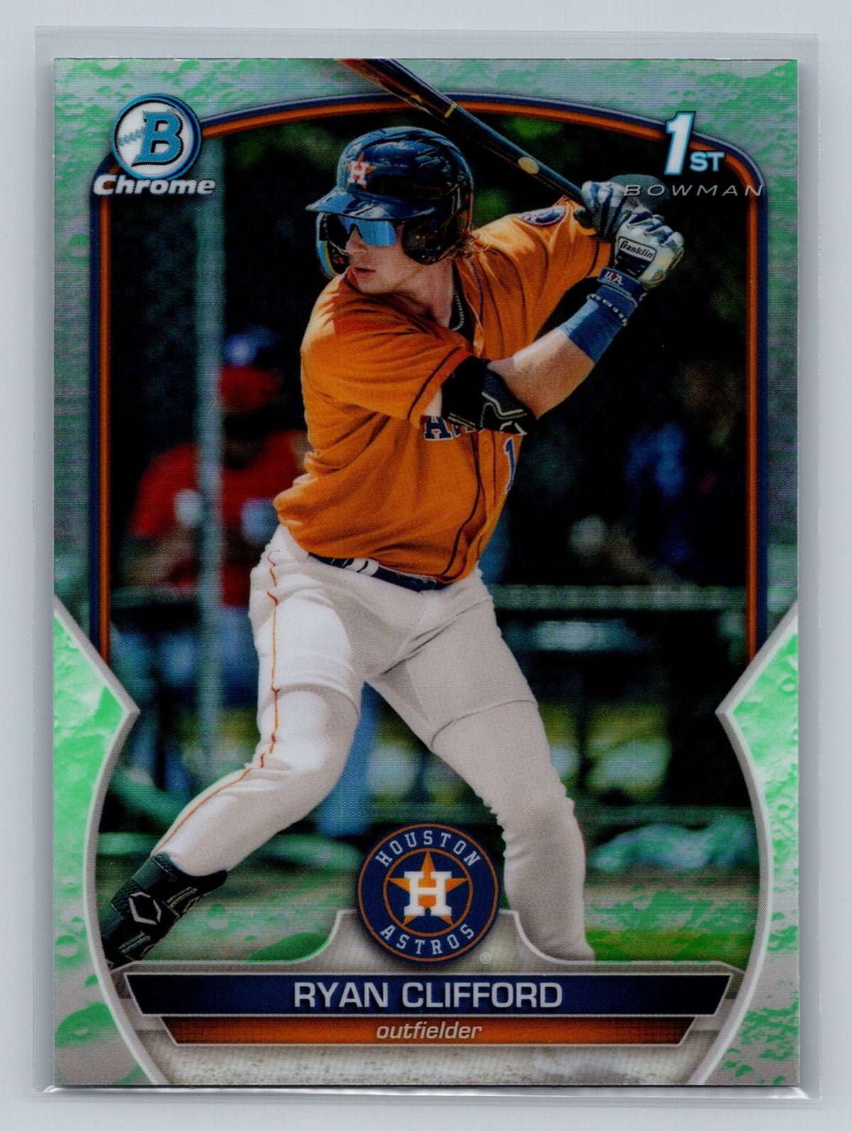 Ryan Clifford 2023 Bowman Chrome 1st Lunar Glow Refractor #BCP-10 Astros