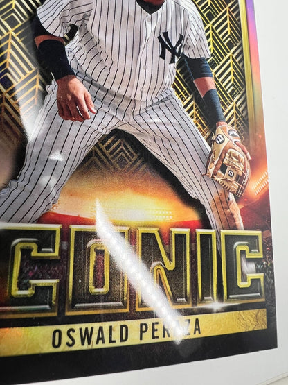 Oswald Peraza 2023 Bowman Chrome Iconic RC #BI-24 Yankees