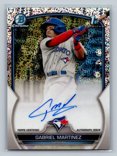 Gabriel Martinez 2023 Bowman Chrome 1st Speckle Refractor Auto /299 #CPA-GMA