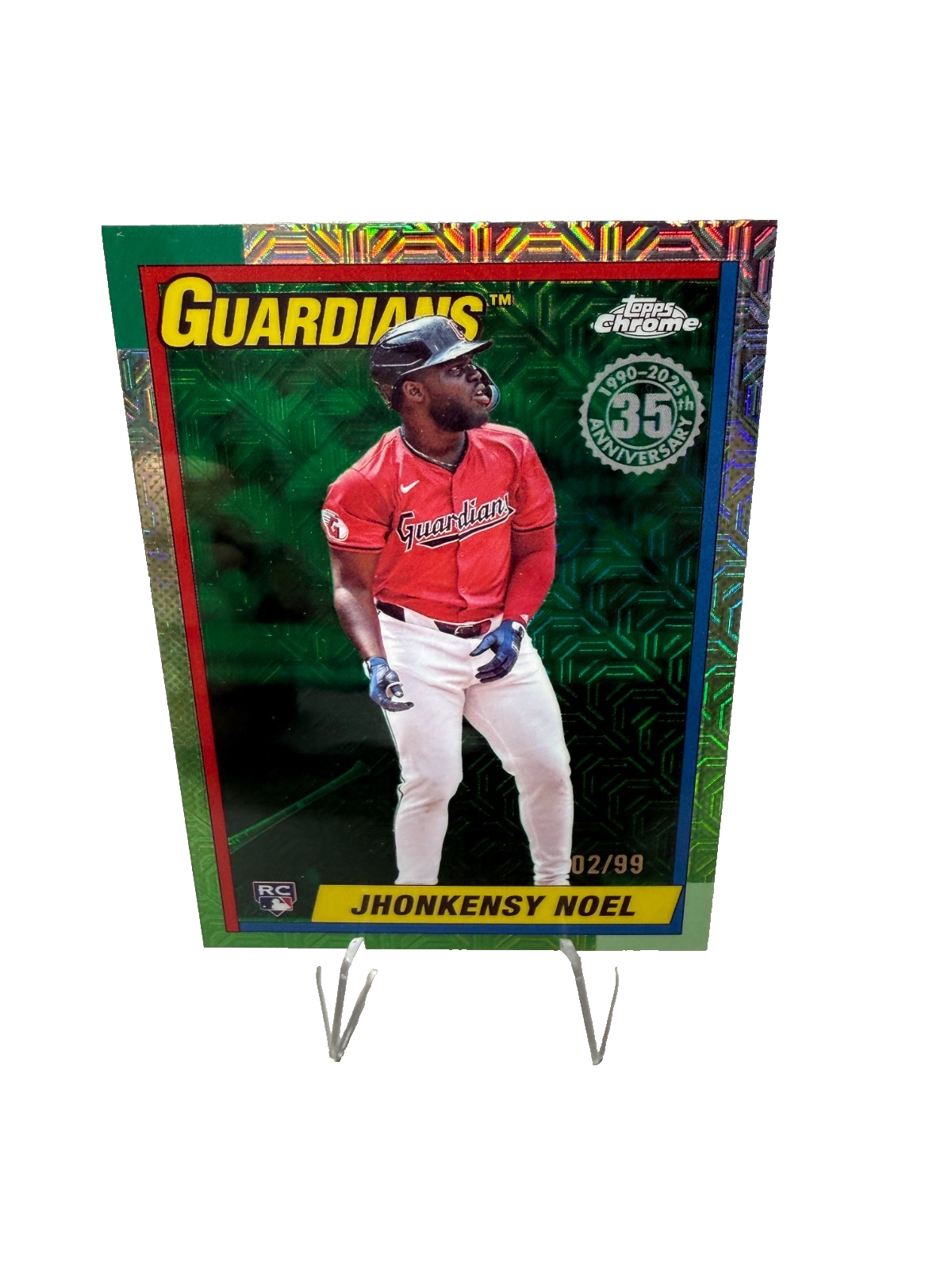 Jhonkensy Noel 2025 Topps Series 2 Green Mojo Refractor RC /99 #T90C-114