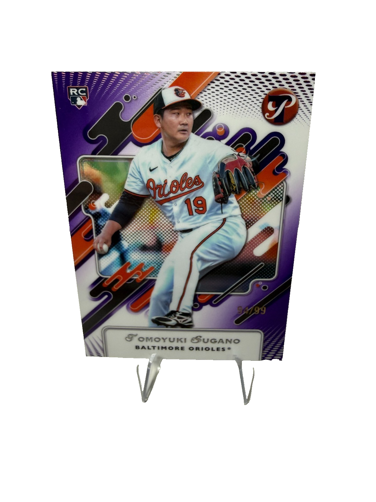Tomoyuki Sugano 2025 Topps Pristine Purple Refractor RC /99 #82 Orioles