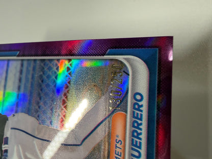 Vladi Guerrero 2024 Bowman Draft Chrome Purple Refractor /250 #BDC-190 Mets