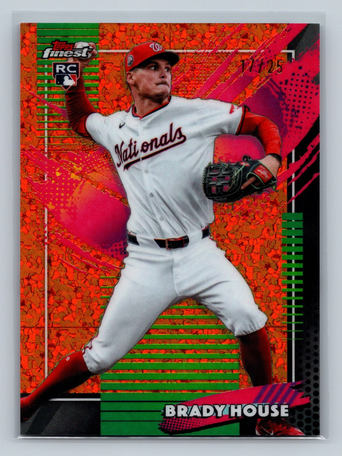 Brady House 2026 Topps Finest Rare Orange Mini Diamond Refractor RC /25 #245