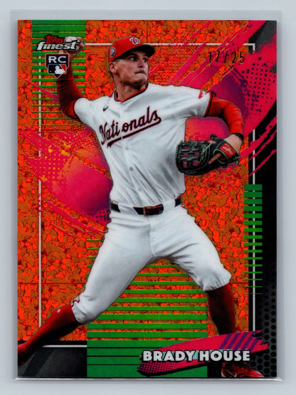 Brady House 2026 Topps Finest Rare Orange Mini Diamond Refractor RC /25 #245