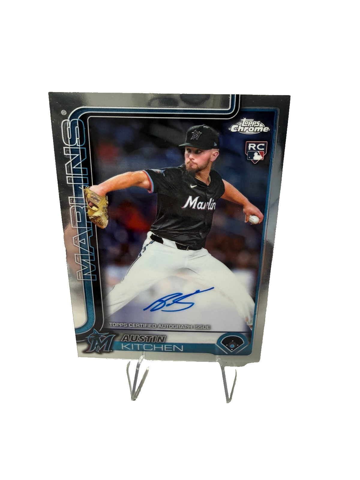 Austin Kitchen 2025 Topps Chrome Auto RC #RA-AKI Marlins