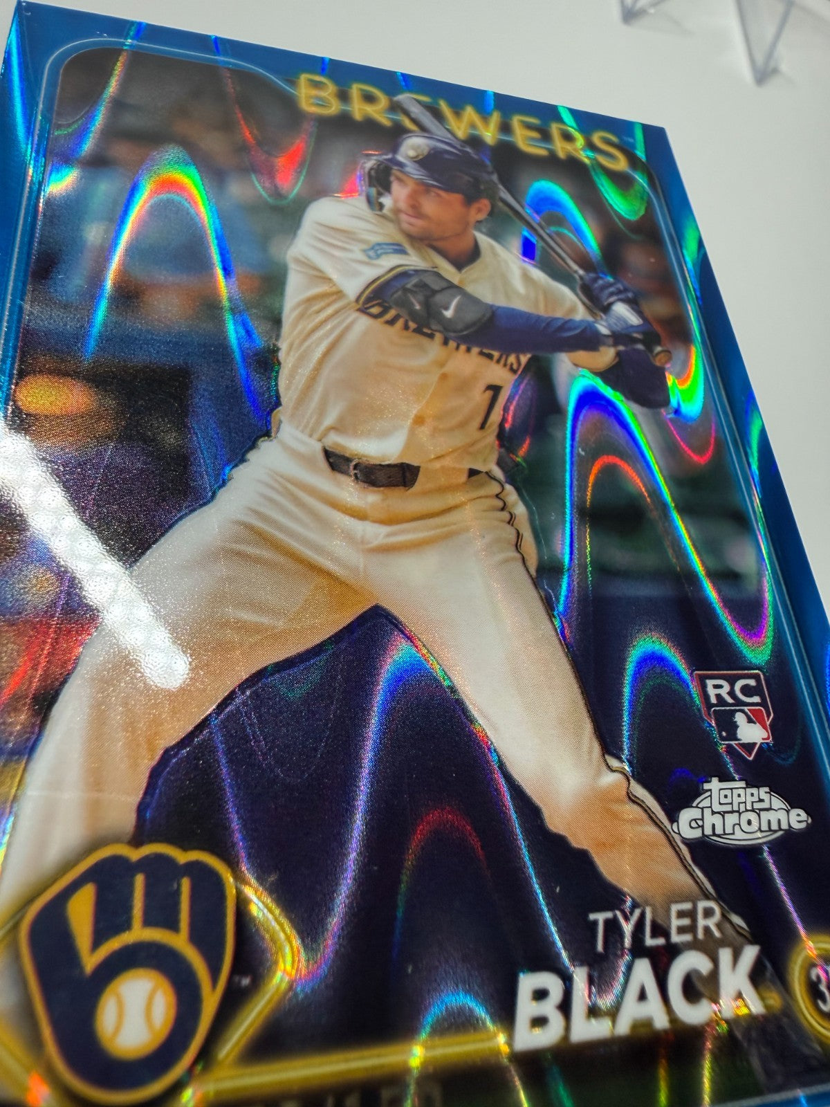 Tyler Black 2024 Topps Chrome Update Series Blue RayWave Refractor RC /150