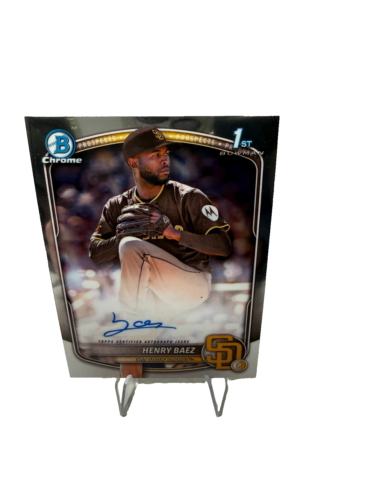 Henry Baez 2025 Bowman Chrome 1st Auto #CPA-HBA Padres