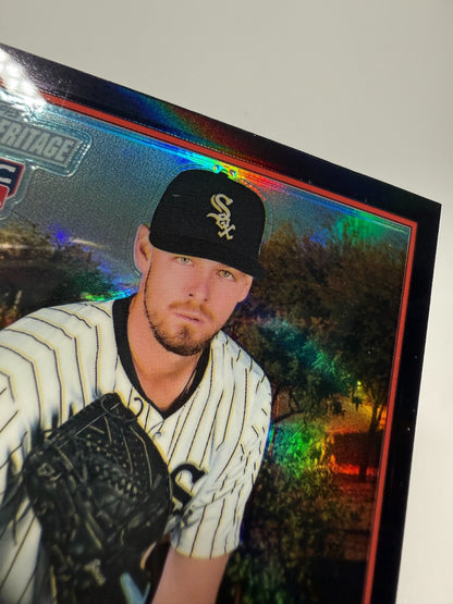 Jake Eder 2025 Topps Heritage Black Border RC /76 #95 White Sox