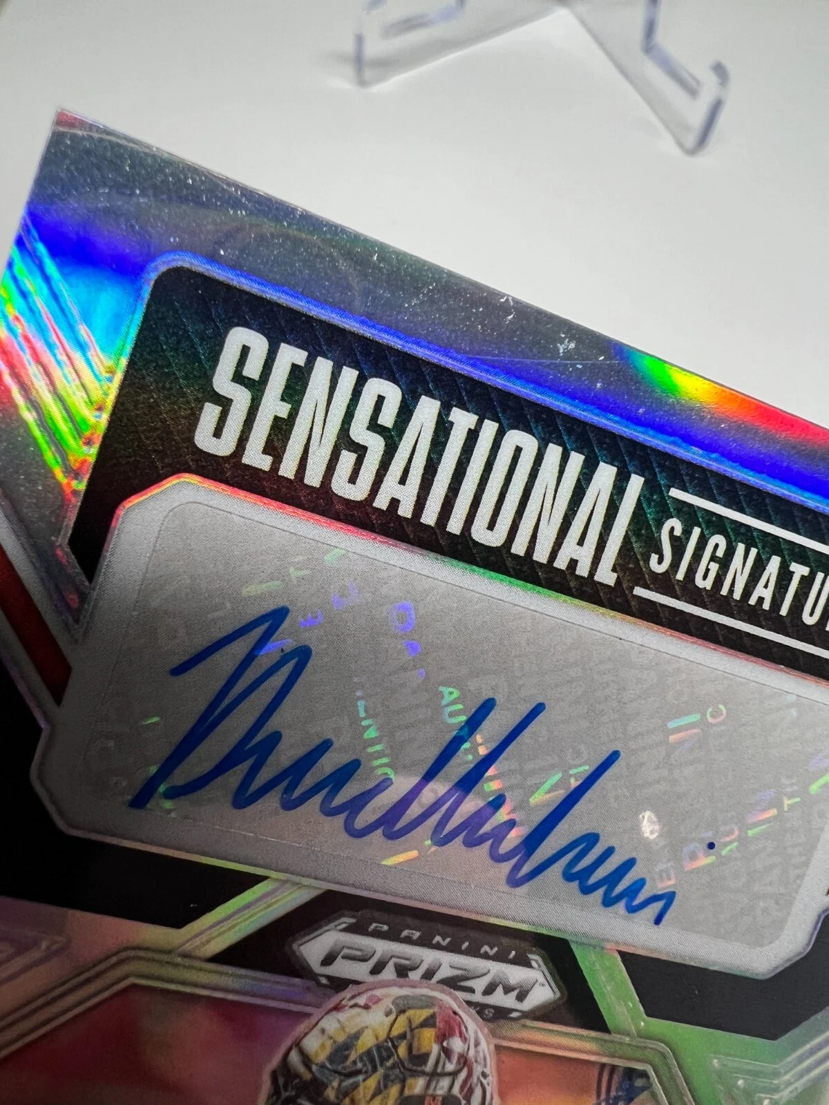 Durell Nchami 2023 Prizm Draft Picks Sensational Signatures Silver Auto #SS-DUN