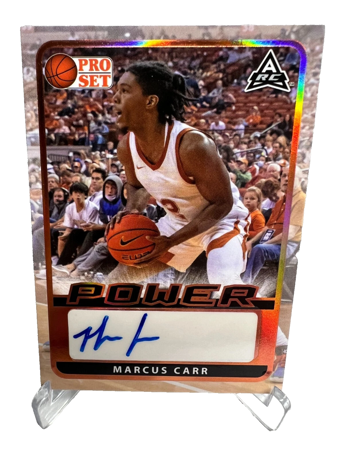 Marcus Carr 2022 Leaf Pro Set Power Bronze Auto RC #BA-MC1