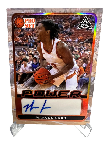 Marcus Carr 2022 Leaf Pro Set Power Bronze Auto RC #BA-MC1