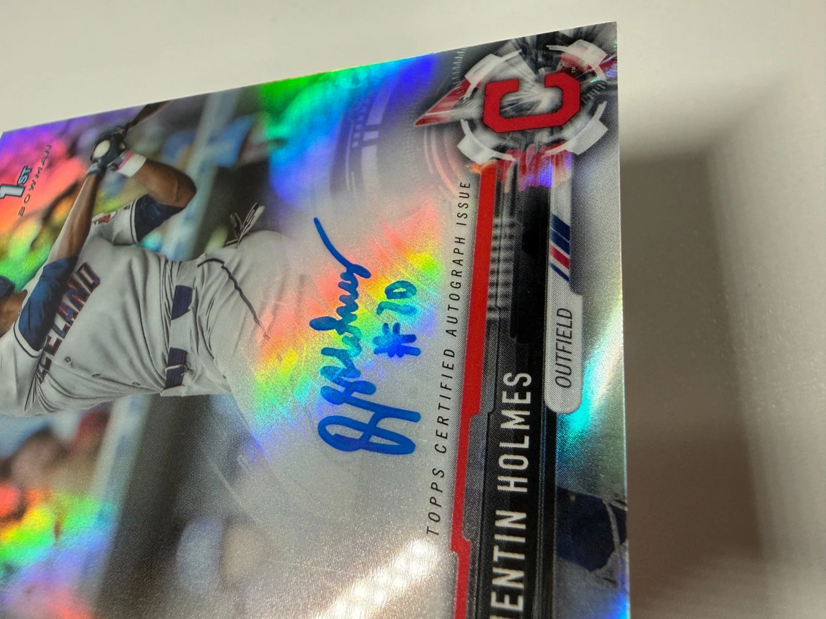 Quentin Holmes 2017 Bowman Draft Chrome 1st Refractor Auto /499 #CDA-QH