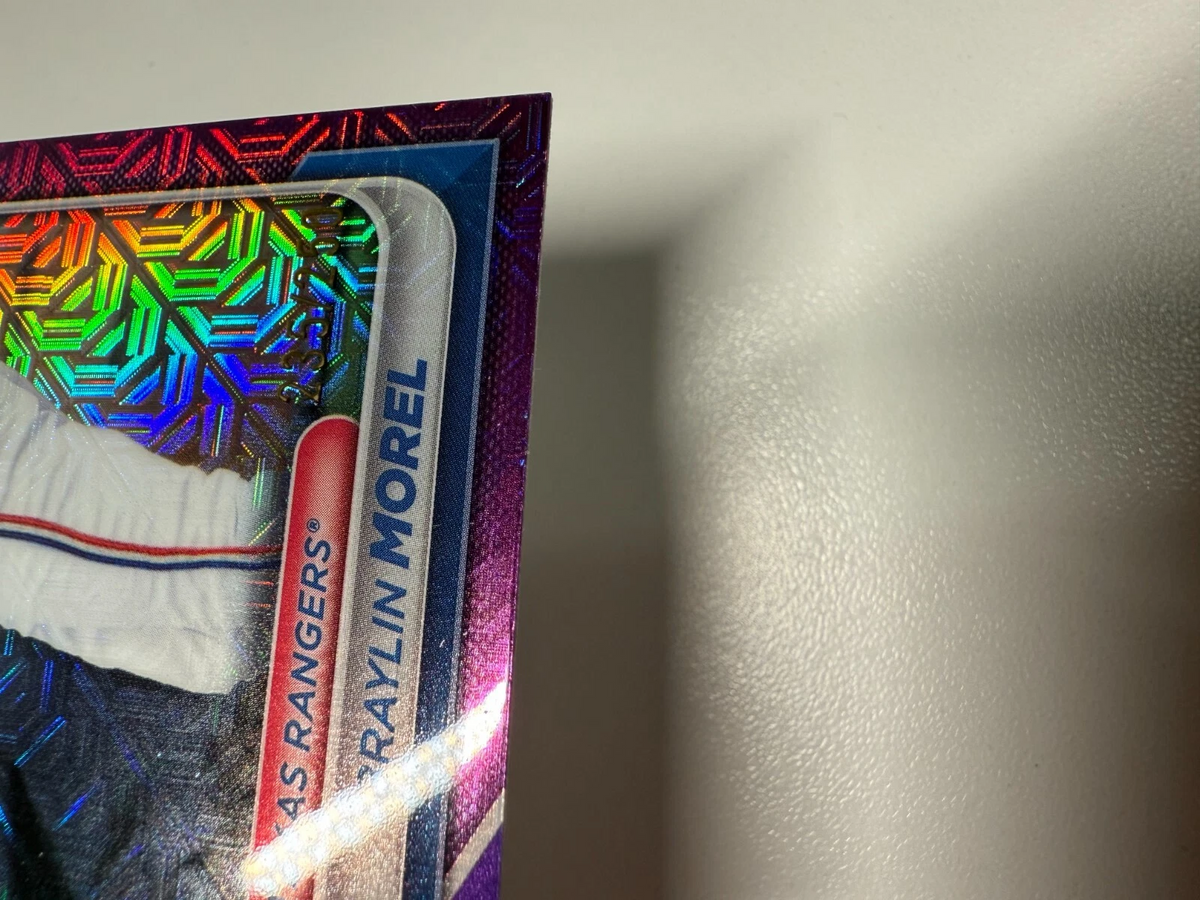 Braylin Morel 2024 Bowman Chrome 1st Purple Mojo Refractor /250 #BCP-192 Rangers