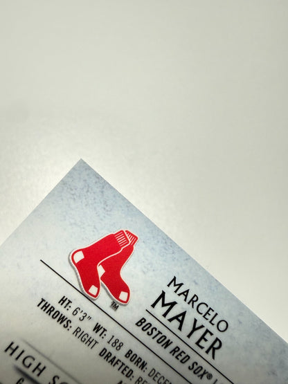 Marcelo Mayer 2021 Bowman Draft Invicta #BI-4 Red Sox
