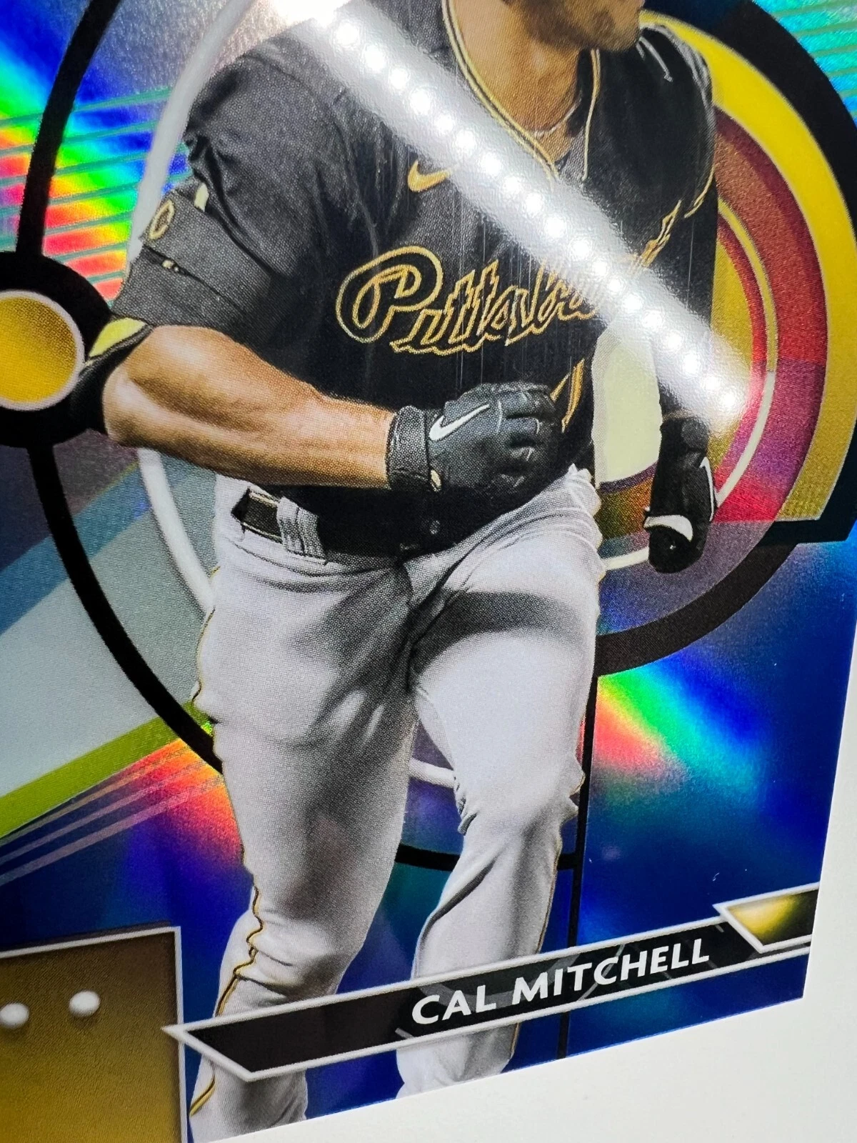 Cal Mitchell 2023 Topps Finest Blue Refractor RC /150 #31 Pirates
