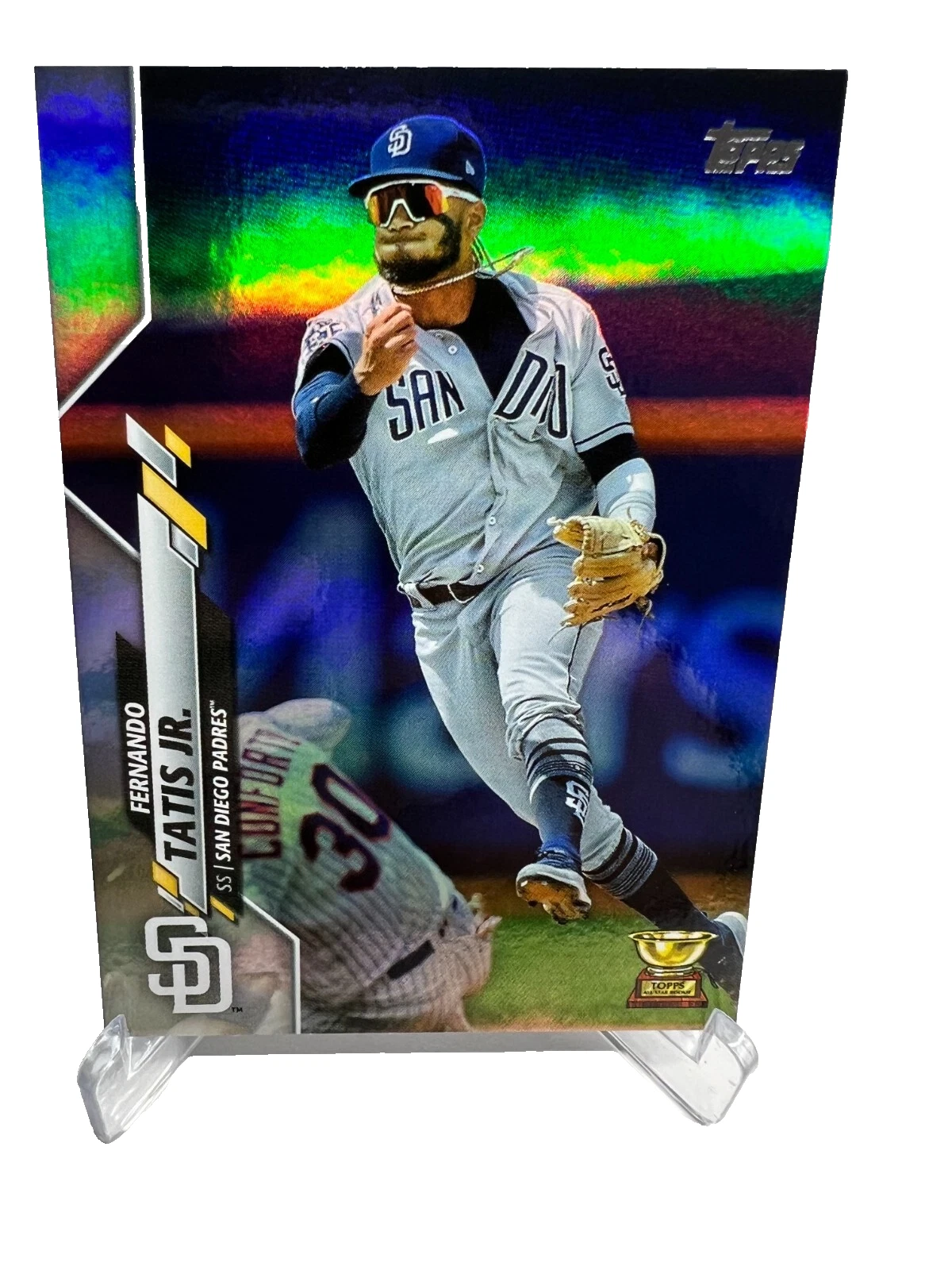 Fernando Tatis Jr. 2020 Topps Rainbow Foil Parallel Gold Rookie Cup #168 Padres