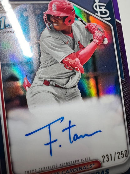 Felix Taveras 2024 Bowman Chrome 1st Purple Refractor Auto /250 #CPA-FT