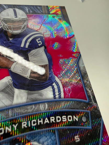 Anthony Richardson 2025 Topps Resurgence Pink Surge Wave Refractor /199 #45