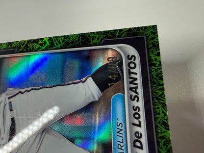 Deyvison De Los Santos 2024 Bowman Draft Chrome Green Grass Refractor /99