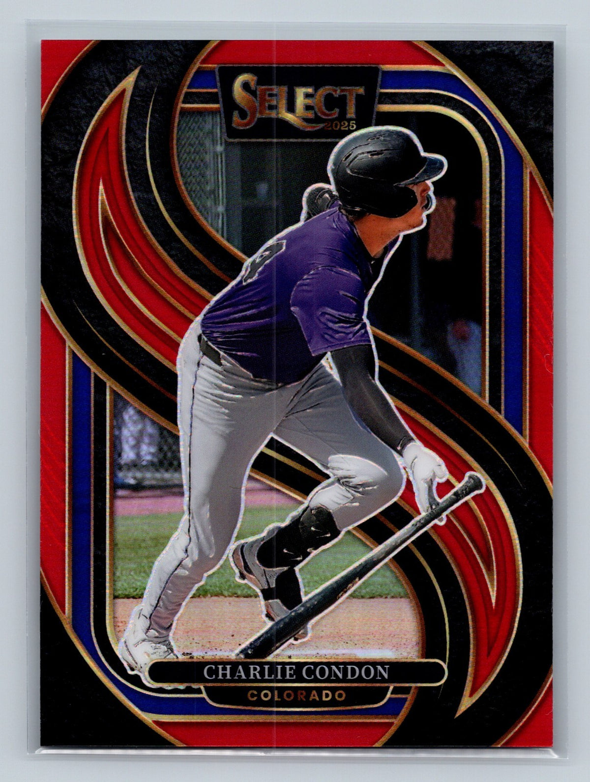 Charlie Condon 2025 Panini Select Premier Level Maroon Prizm /149 #158 Rockies