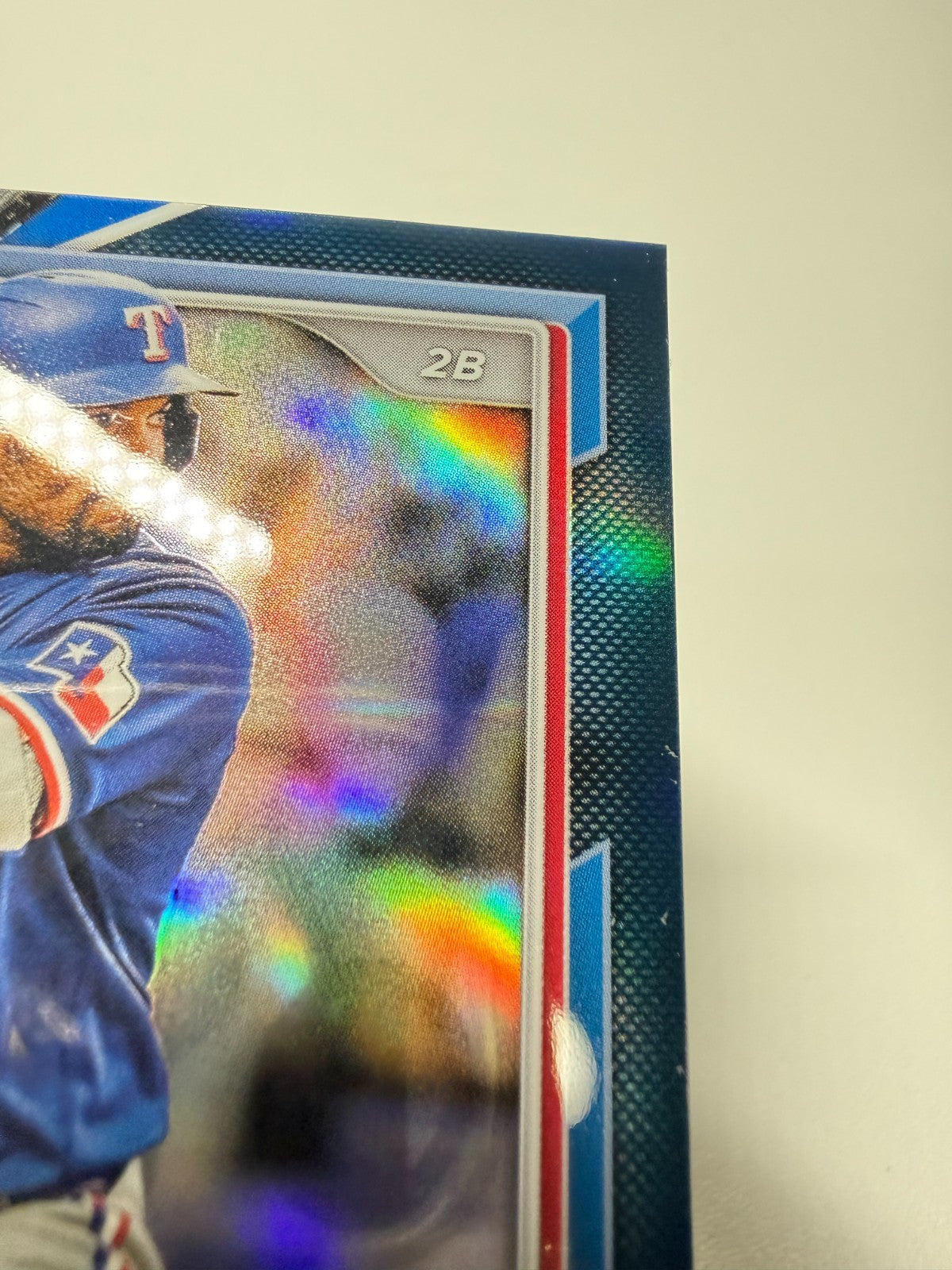 Marcus Semien 2024 Bowman Chrome Blue Refractor /150 #6 Rangers