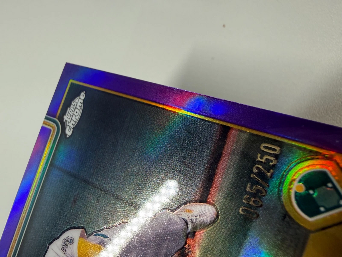Jj Bleday 2025 Topps Chrome Purple Refractor /250 #183 Athletics