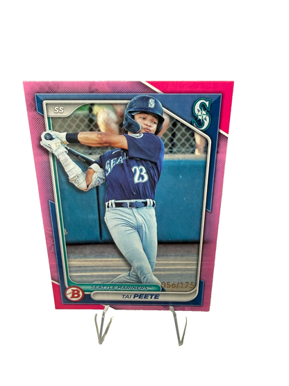 Tai Peete 2024 Bowman Paper Prospect Pink /175 #BP-9 Mariners