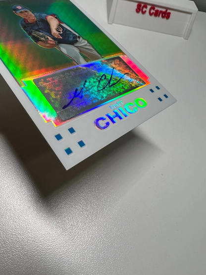 Matt Chico 2007 Topps Chrome White Refractor Auto /200 #338 Nationals