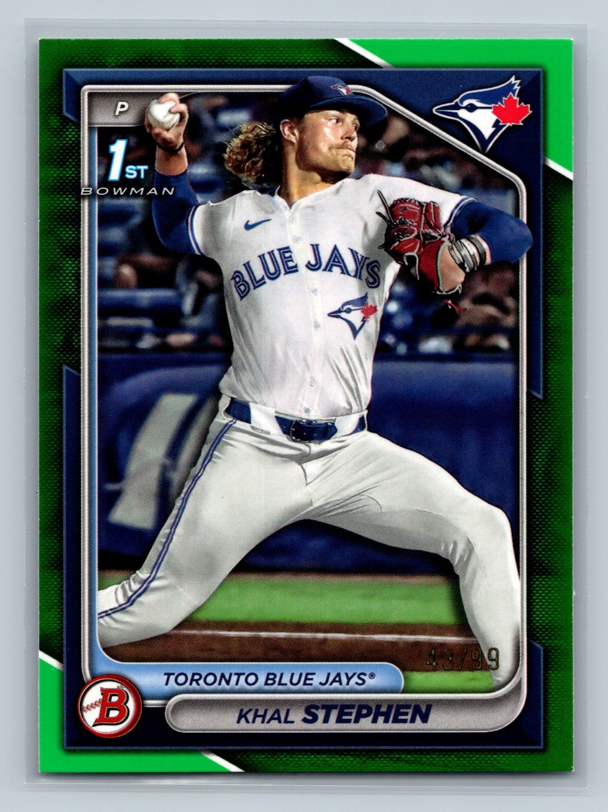 Khal Stephen 2024 Bowman Draft 1st Green #BD-59 Blue Jays