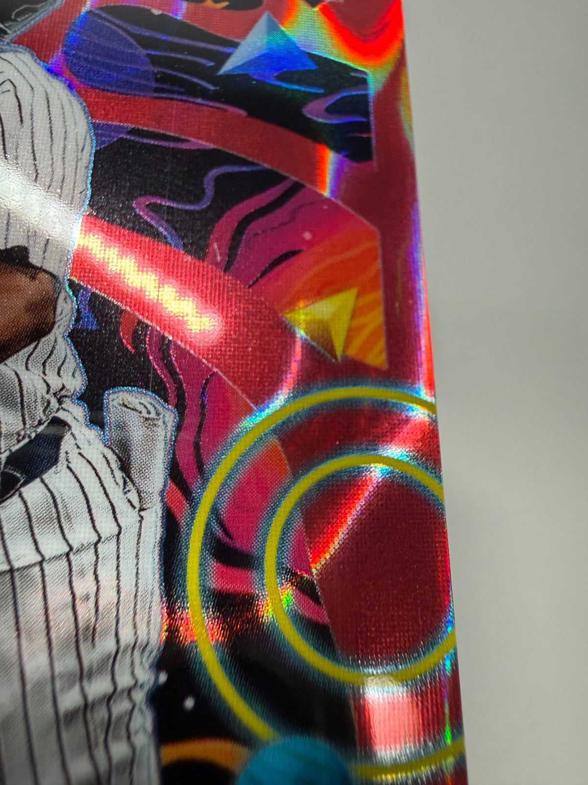 Jorbit Vivas 2025 Topps Chrome Cosmic Red Flare Refractor RC /5 #92 Yankees