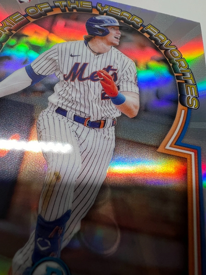 Brett Baty 2023 Bowman Chrome Rookie Of The Year Favorites #ROYF-3 Mets