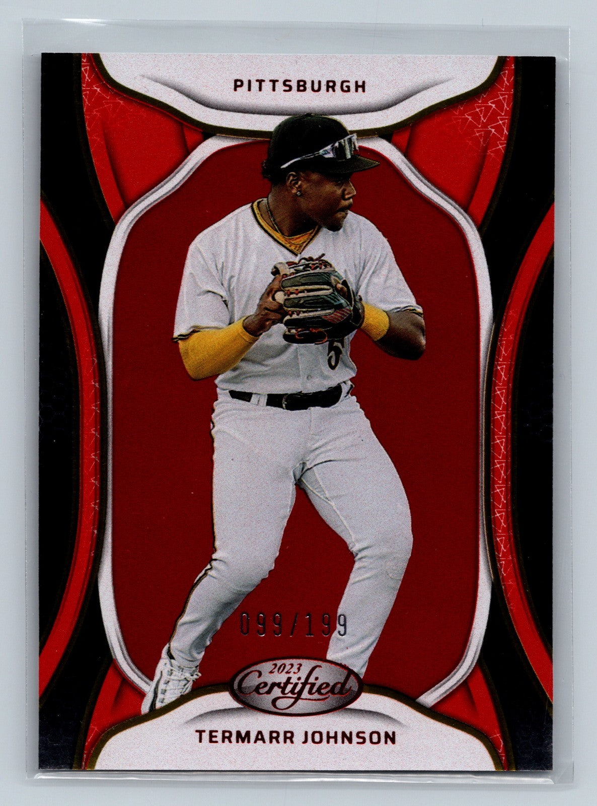 Termarr Johnson 2023 Panini Chronicles Certified Red /199 #22 Pittsburgh