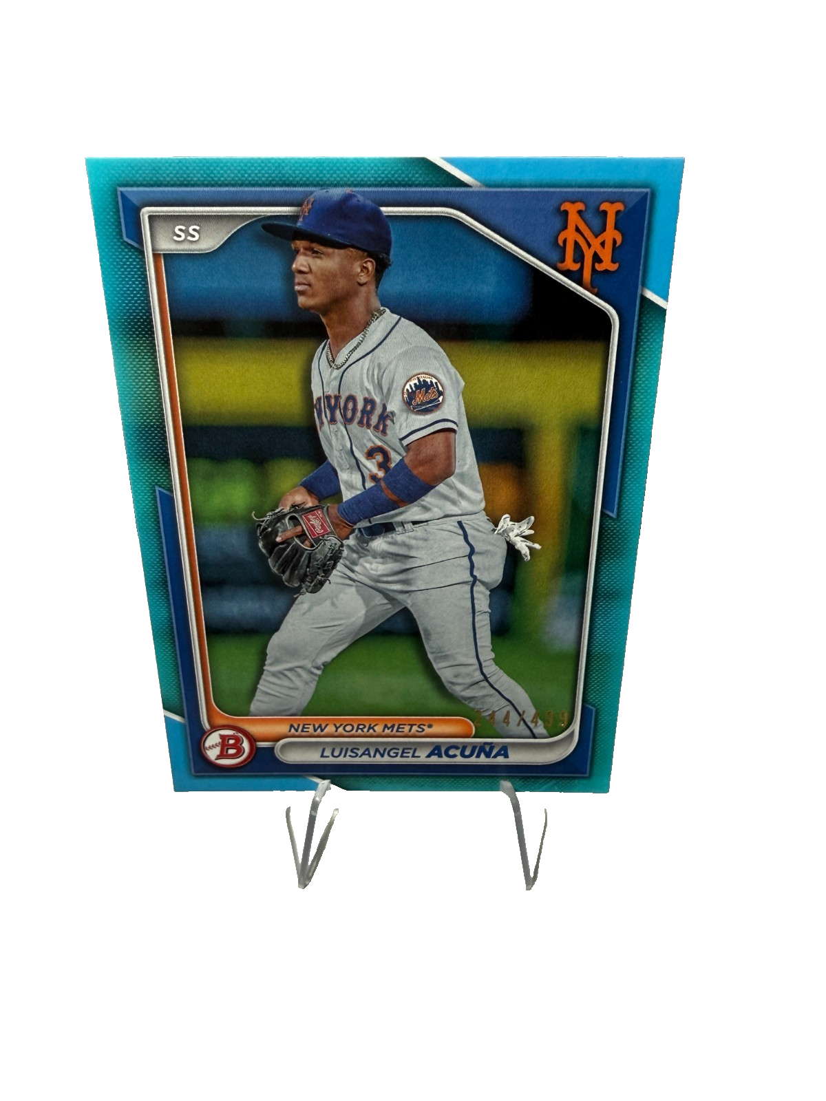 Luisangel Acuna 2024 Bowman Paper Prospect Sky Blue Border /499 #BP-40 Mets
