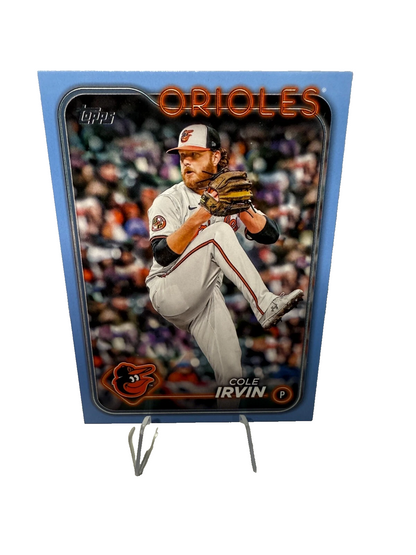 Cole Irvin 2024 Topps Baseball Update Father’s Day Blue /50 #US138 Orioles