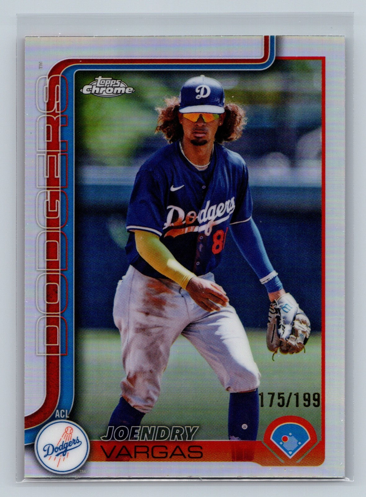 Joendry Vargas 2025 Topps Pro Debut Chrome Refractor /199 #PDC-47 Dodgers