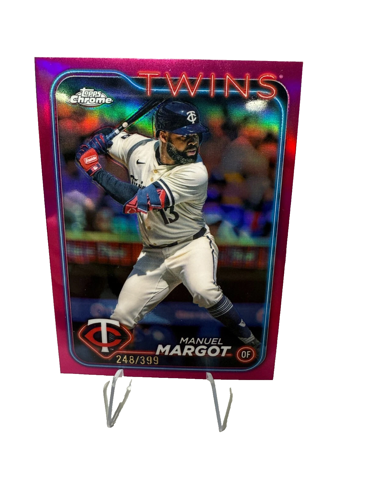 Manuel Margot 2024 Topps Chrome Update Pink Refractor /399 #USC168 Twins