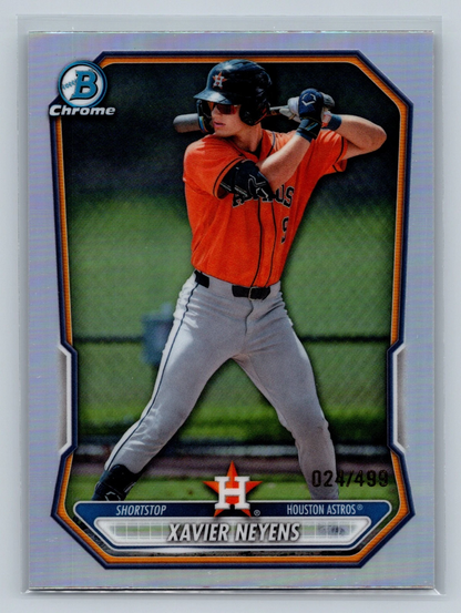 Xavier Neyens 2026 Bowman Chrome Prospect Refractor /499 #BCP-133 Astros