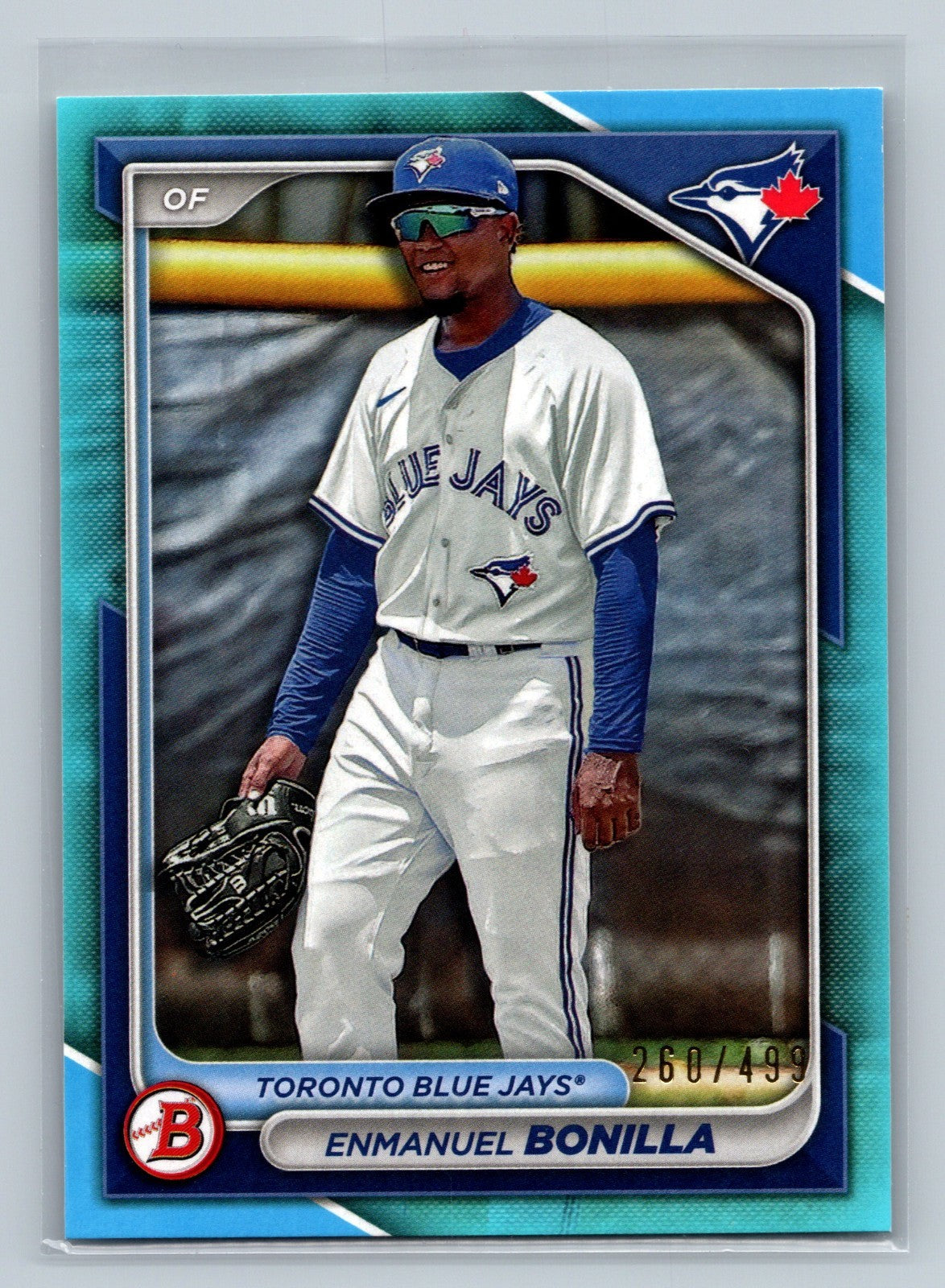 Enmanuel Bonilla 2024 Bowman Paper Prospect Sky Blue /499 #BP-53 Blue Jays