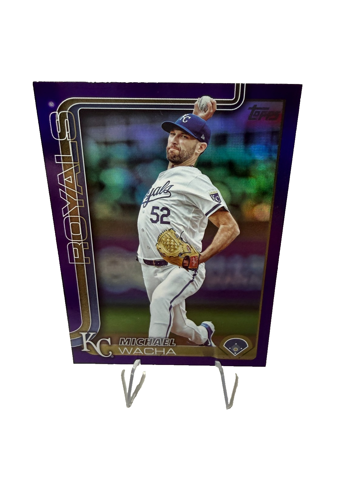 Michael Wacha 2025 Topps Series 2 Purple Rainbow Foil /250 #421 Royals