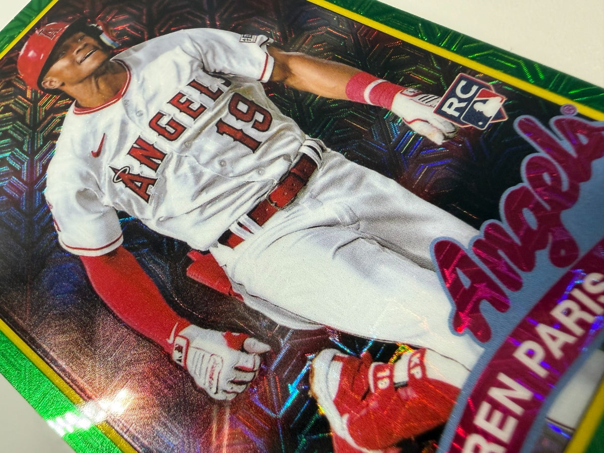 Kyren Paris 2024 Topps Series 2 Green Mojo RC /99 #2T89C-38 Angels